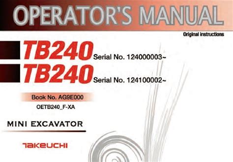 operators manual fora tb240 mini excavator|takeuchi tb240 service manual pdf.